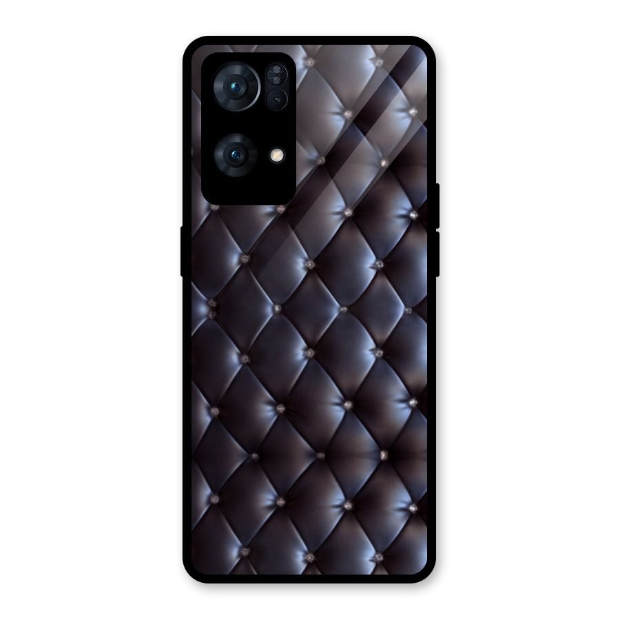 Luxury Pattern Glass Back Case for Oppo Reno7 Pro 5G