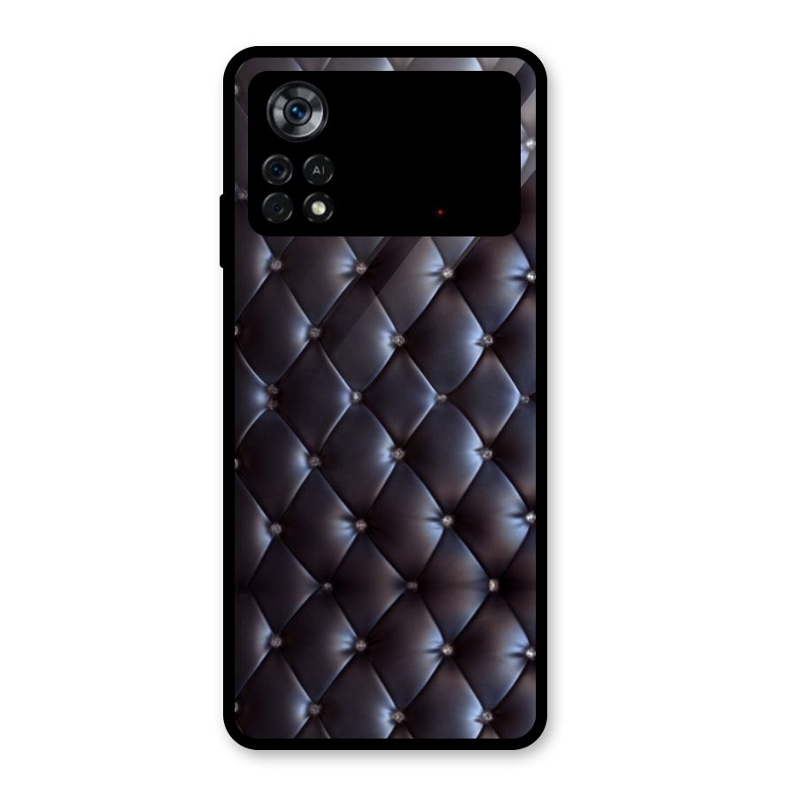 Luxury Pattern Glass Back Case for Poco X4 Pro 5G