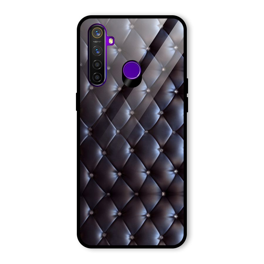 Luxury Pattern Glass Back Case for Realme 5 Pro