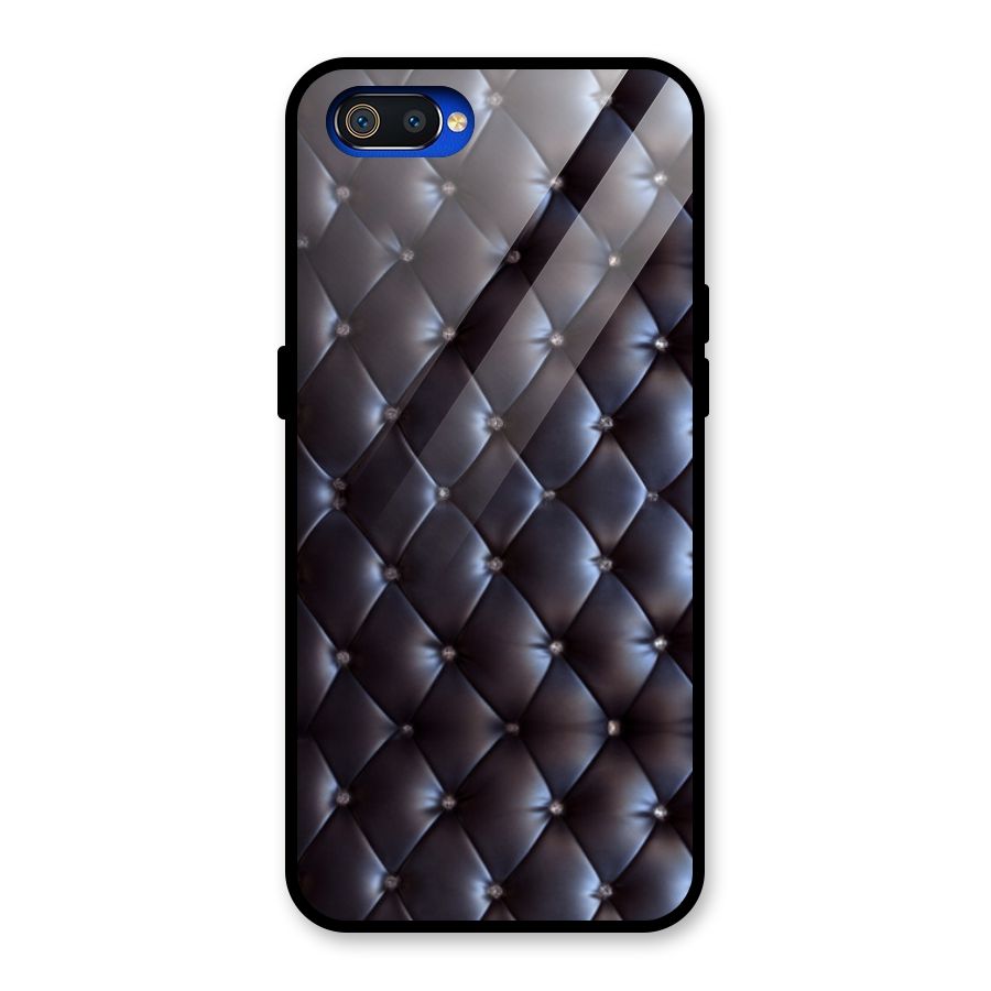 Luxury Pattern Glass Back Case for Realme C2