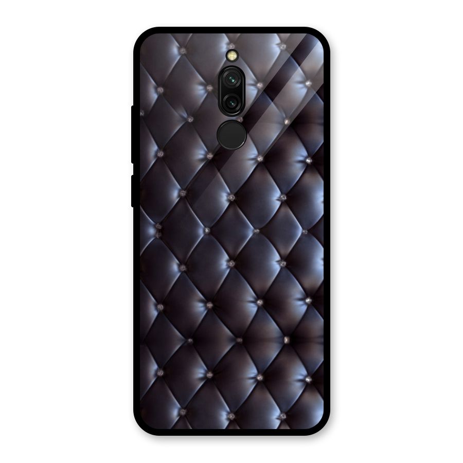Luxury Pattern Glass Back Case for Redmi 8