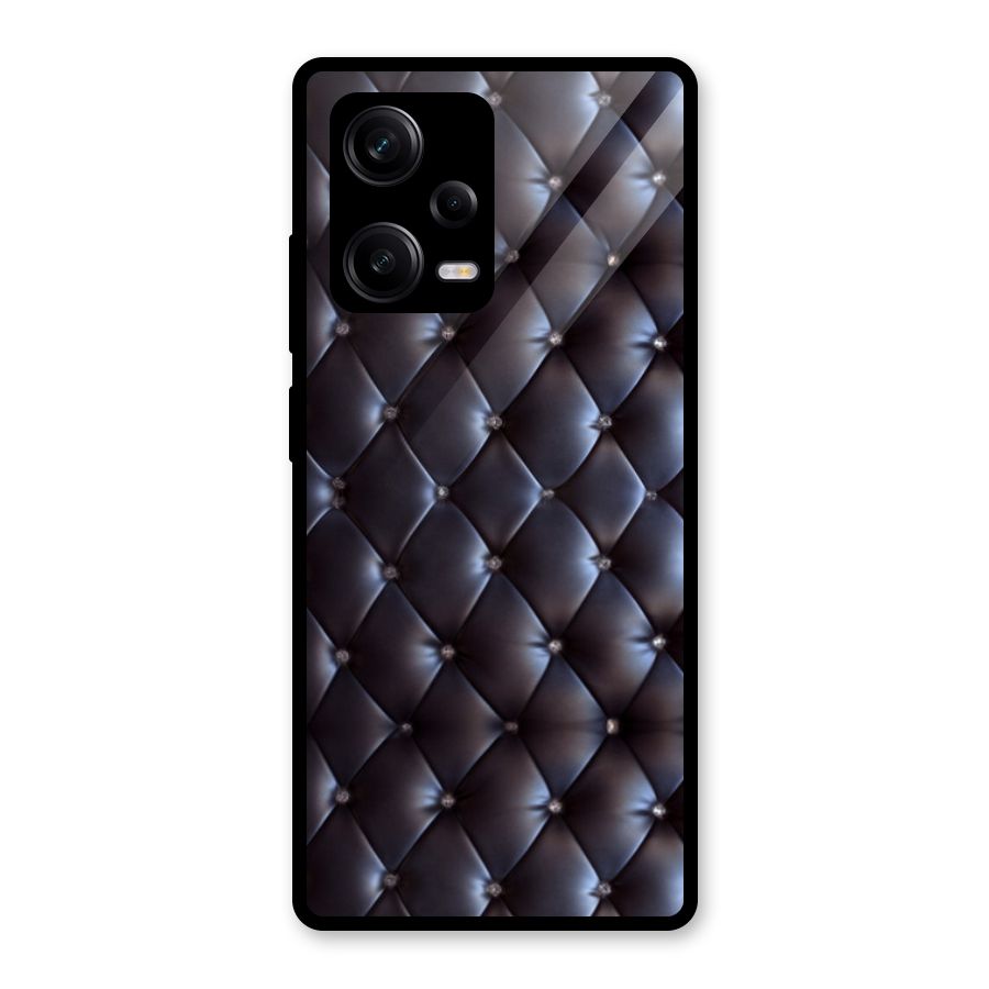 Luxury Pattern Glass Back Case for Redmi Note 12 Pro