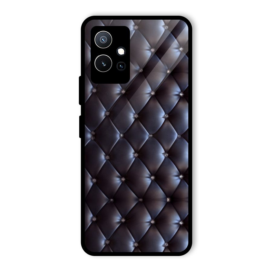 Luxury Pattern Glass Back Case for Vivo T1 5G