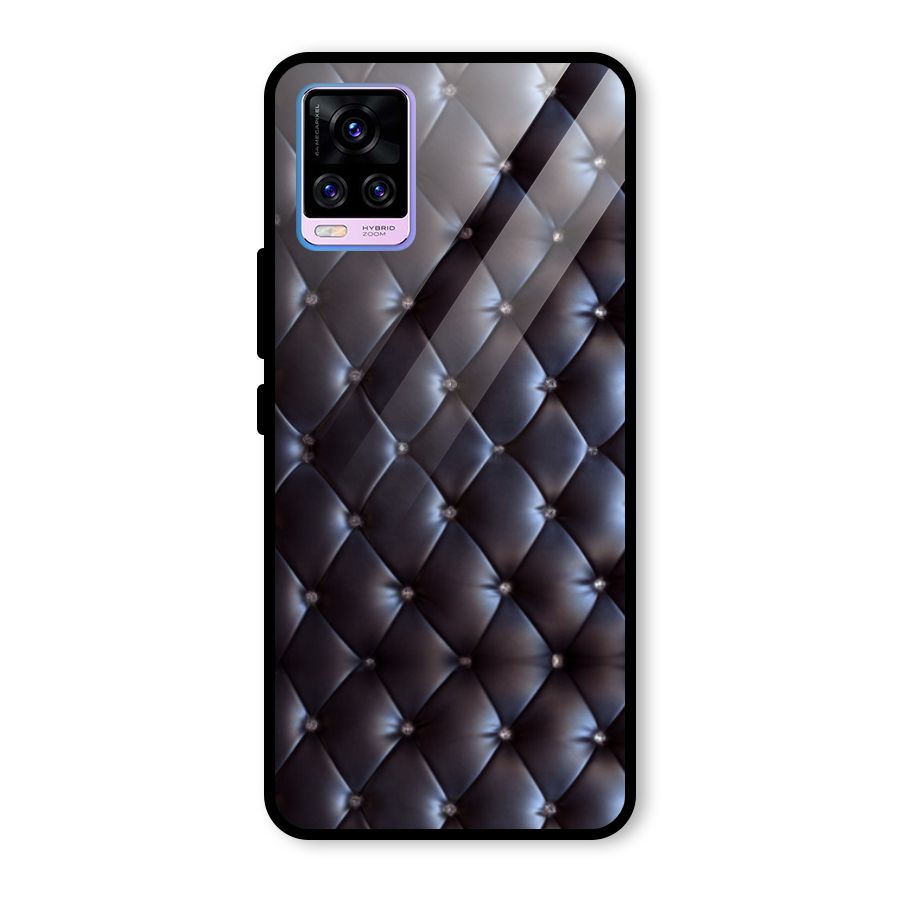 Luxury Pattern Glass Back Case for Vivo V20 Pro