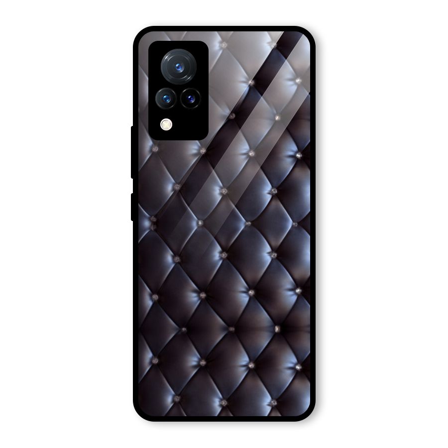 Luxury Pattern Glass Back Case for Vivo V21 5G