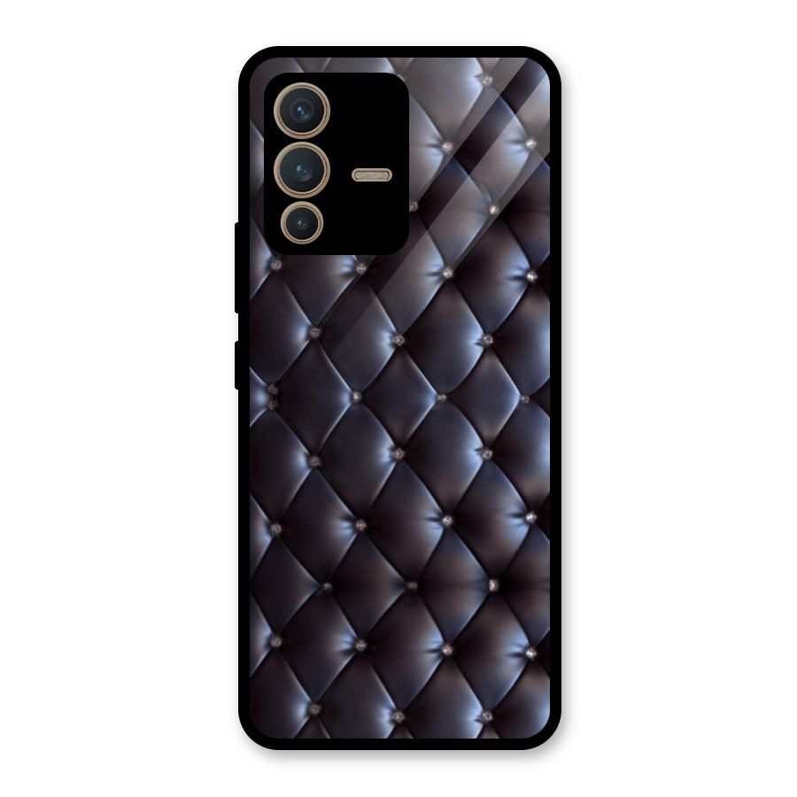 Luxury Pattern Glass Back Case for Vivo V23 5G