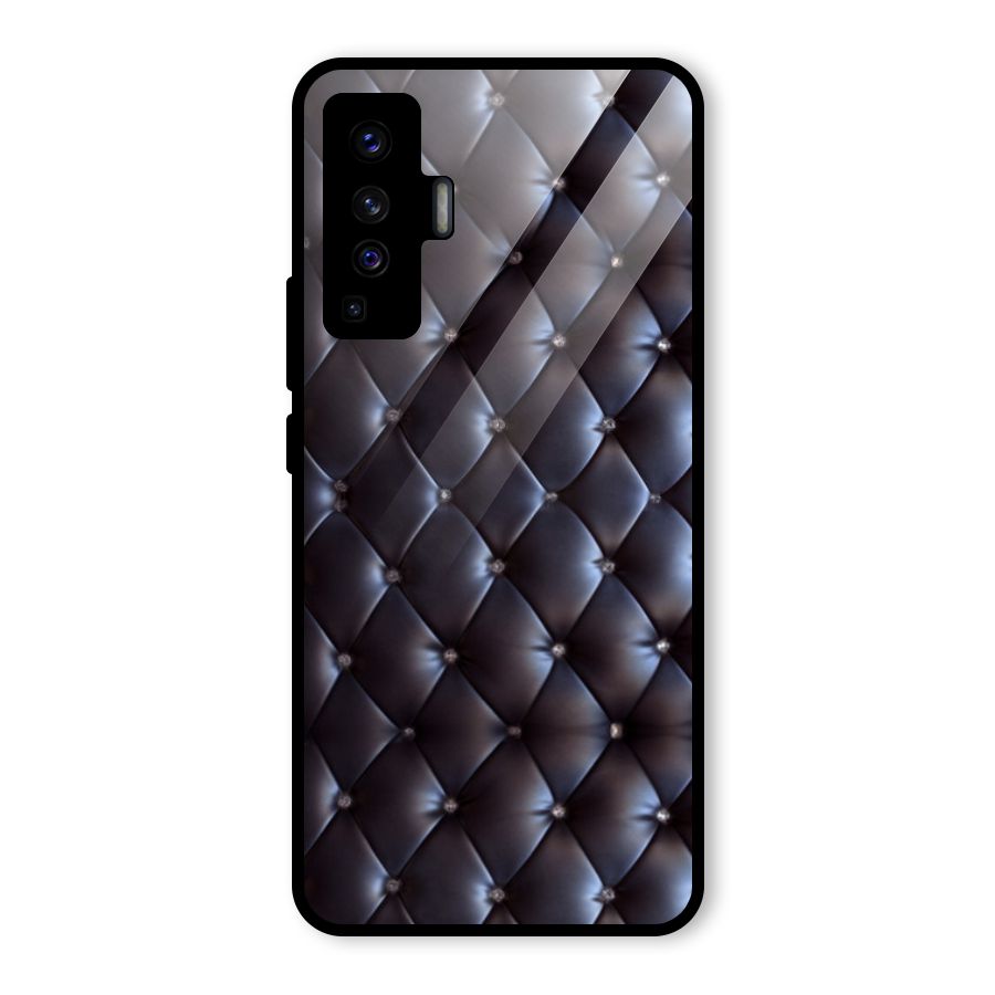 Luxury Pattern Glass Back Case for Vivo X50