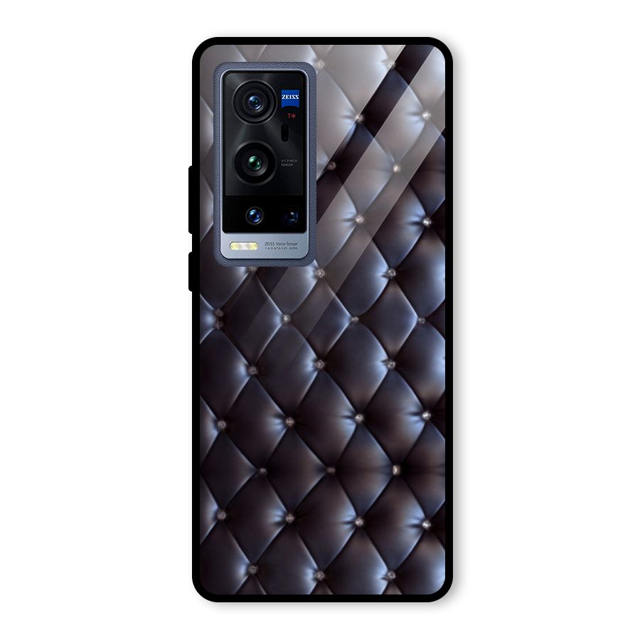 Luxury Pattern Glass Back Case for Vivo X60 Pro Plus