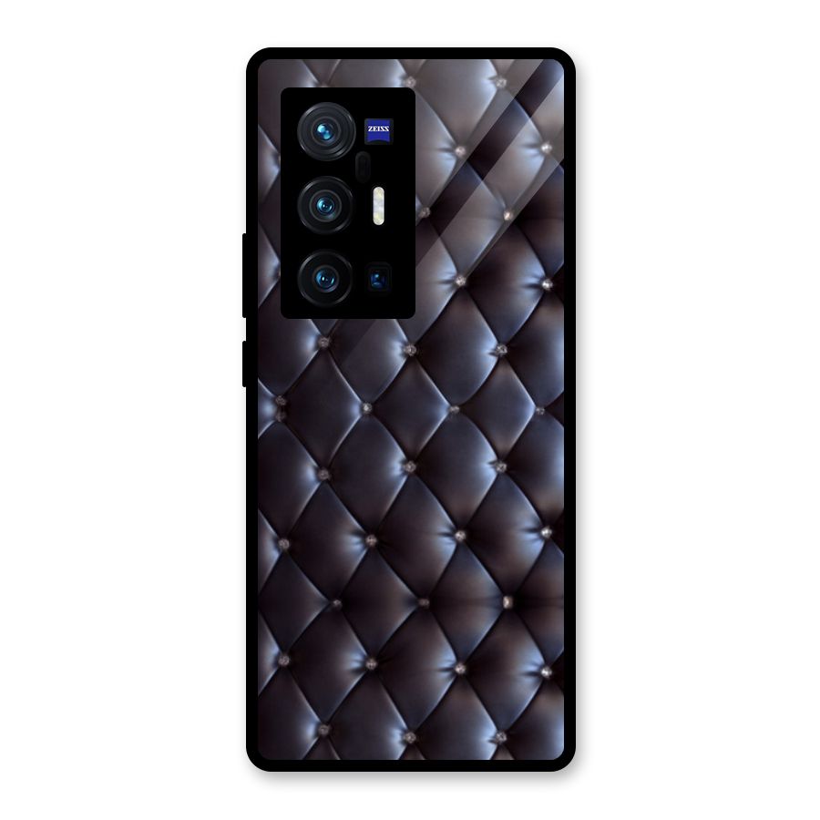 Luxury Pattern Glass Back Case for Vivo X70 Pro Plus