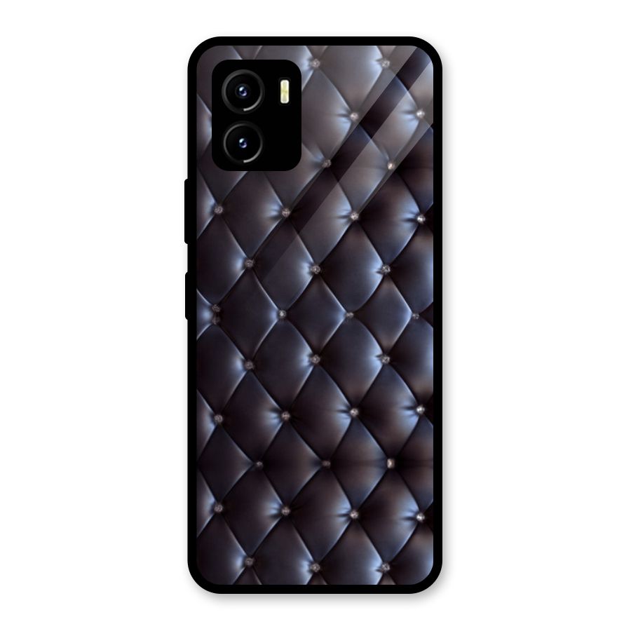 Luxury Pattern Glass Back Case for Vivo Y15s