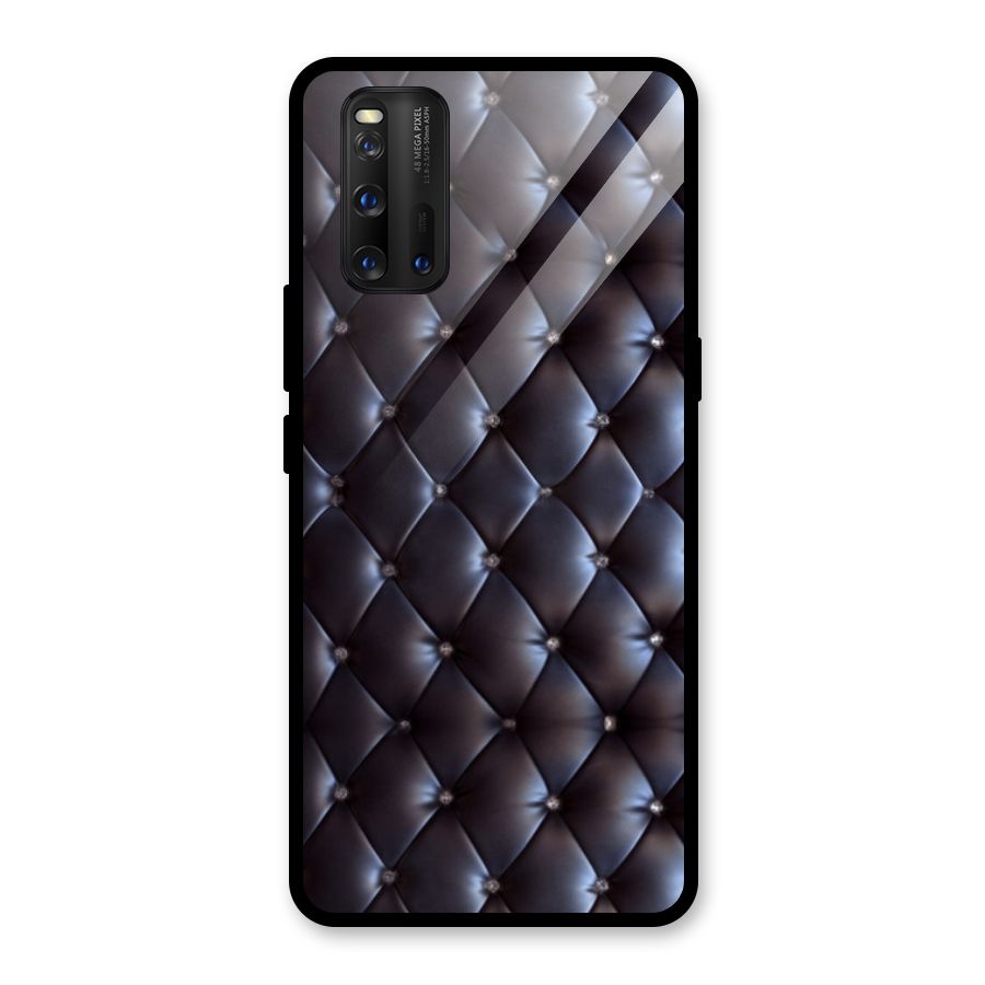 Luxury Pattern Glass Back Case for Vivo iQOO 3