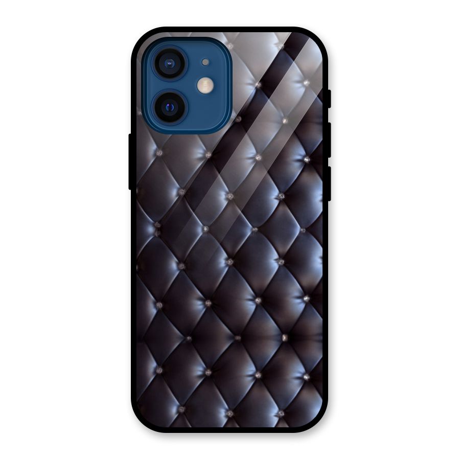 Luxury Pattern Glass Back Case for iPhone 12 Mini