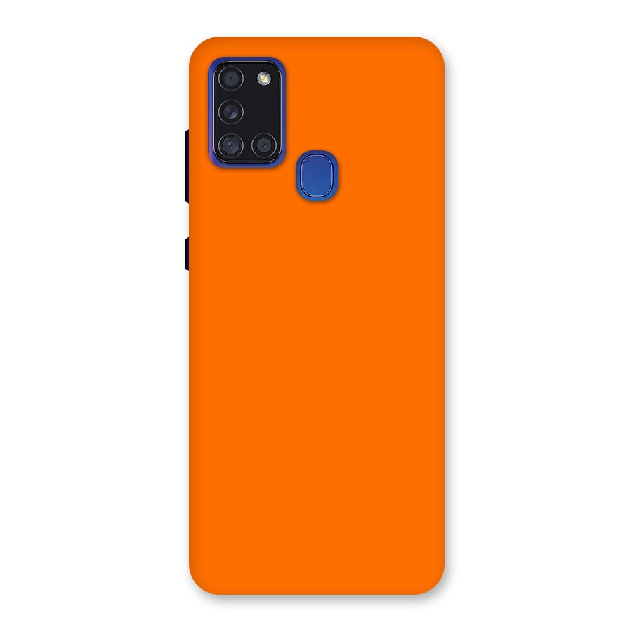 Mac Orange Back Case for Galaxy A21s