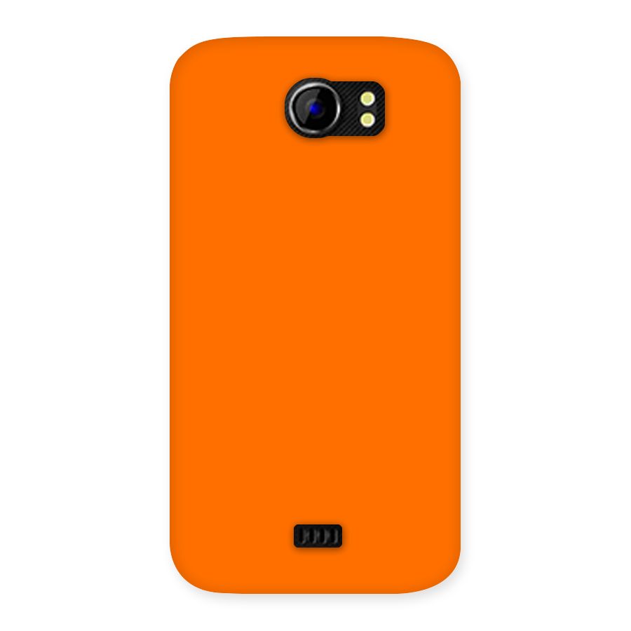 Mac Orange Back Case for Micromax Canvas 2 A110