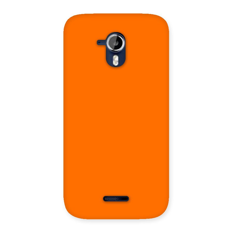 Mac Orange Back Case for Micromax Canvas Magnus A117