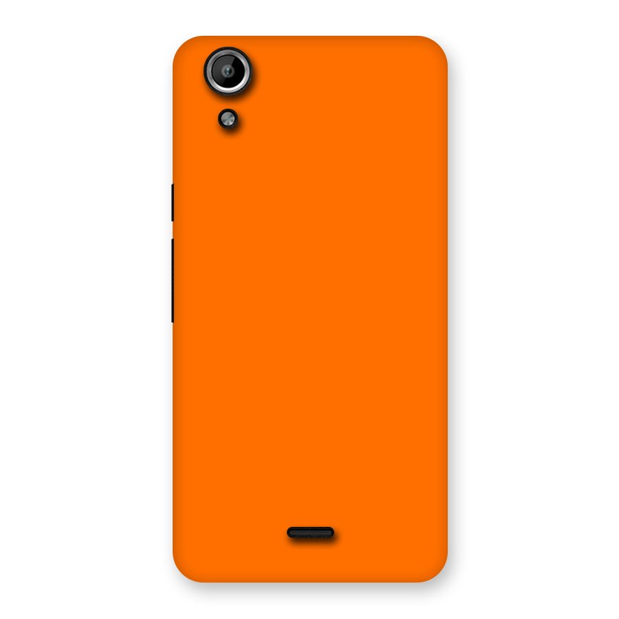 Mac Orange Back Case for Micromax Canvas Selfie Lens Q345