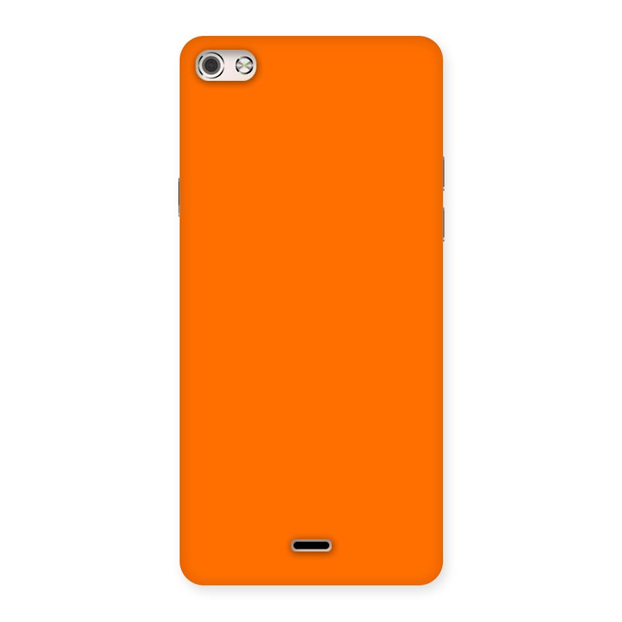 Mac Orange Back Case for Micromax Canvas Silver 5