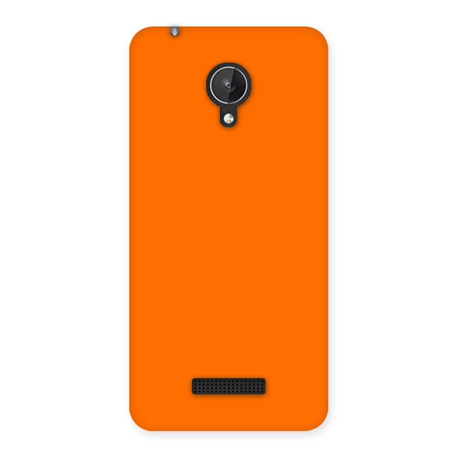 Mac Orange Back Case for Micromax Canvas Spark Q380