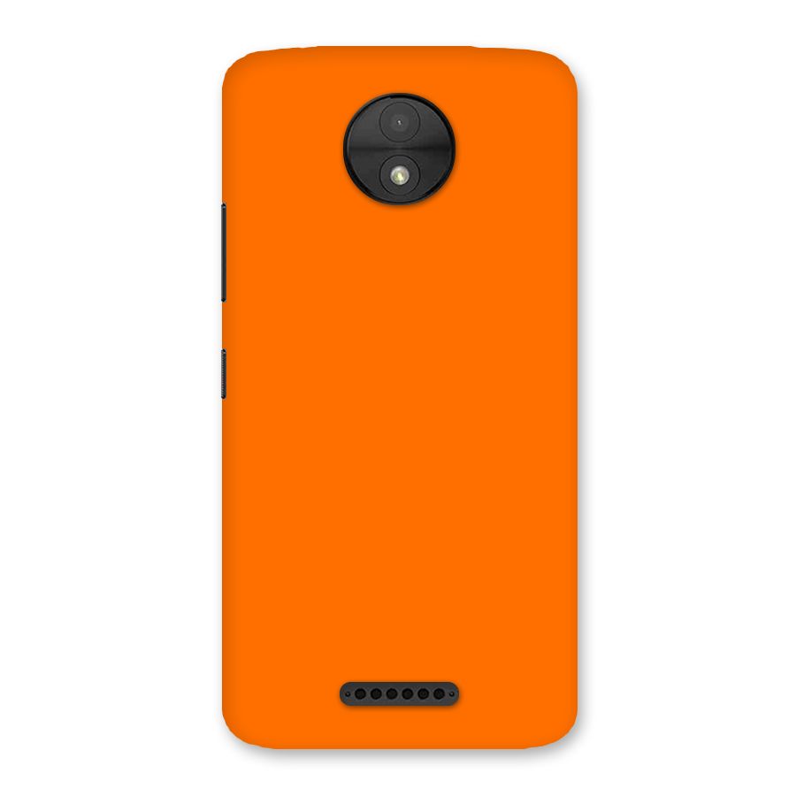 Mac Orange Back Case for Moto C