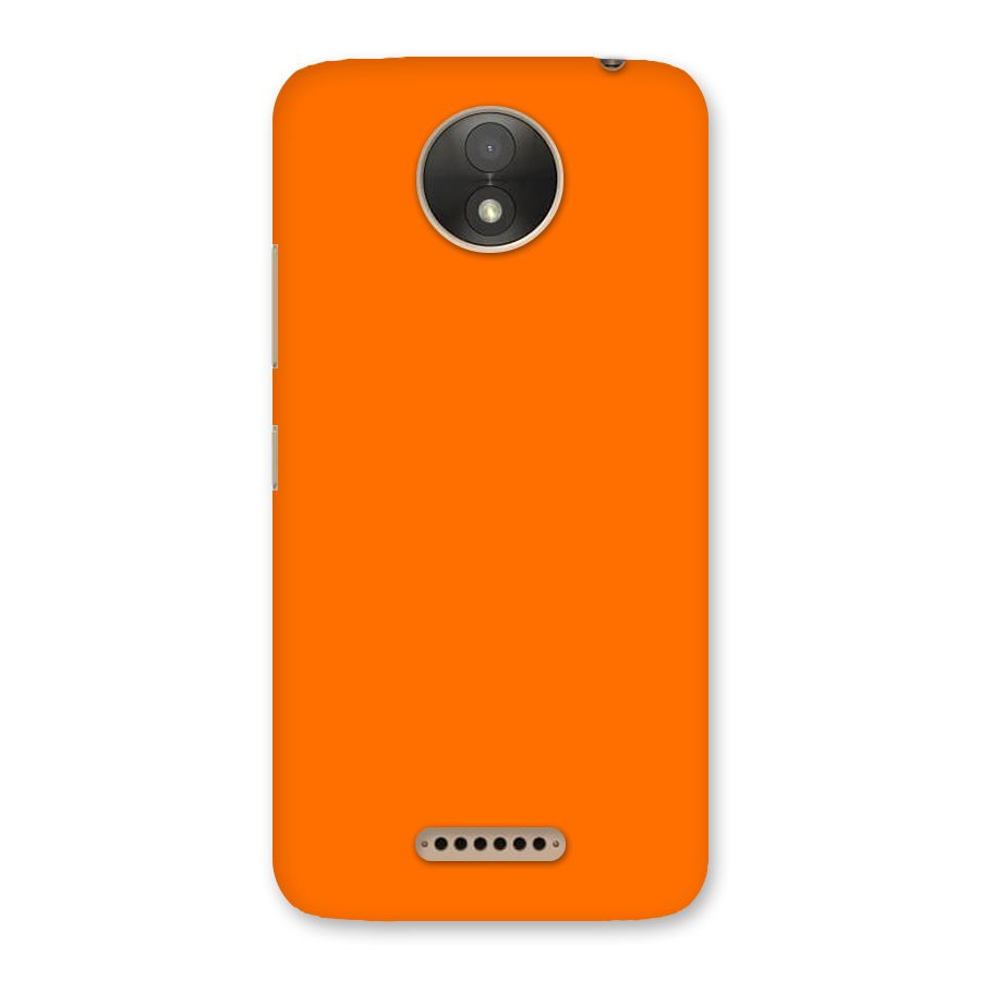 Mac Orange Back Case for Moto C Plus