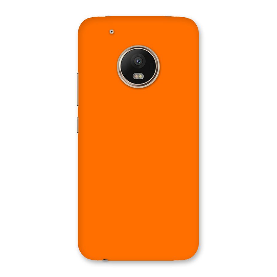 Mac Orange Back Case for Moto G5 Plus
