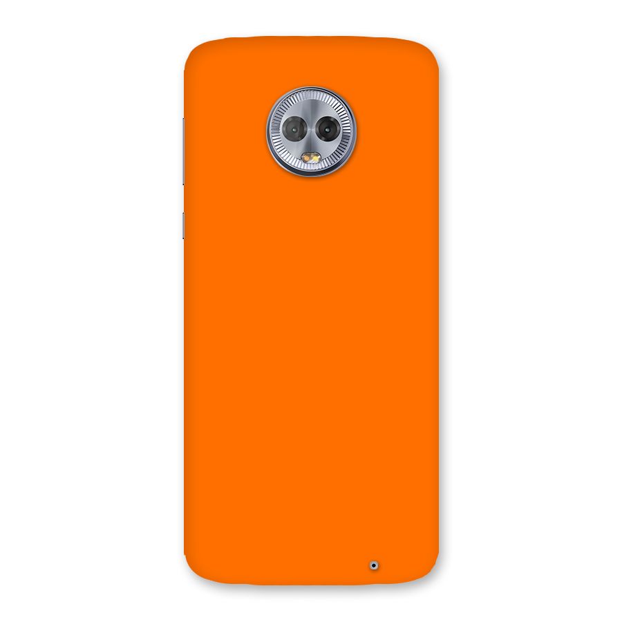 Mac Orange Back Case for Moto G6 Plus
