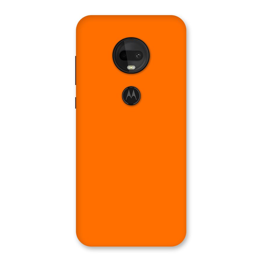 Mac Orange Back Case for Moto G7
