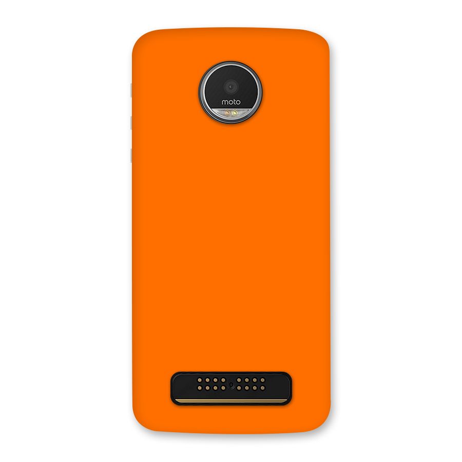 Mac Orange Back Case for Moto Z Play