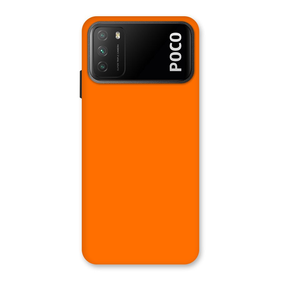 Mac Orange Back Case for Poco M3