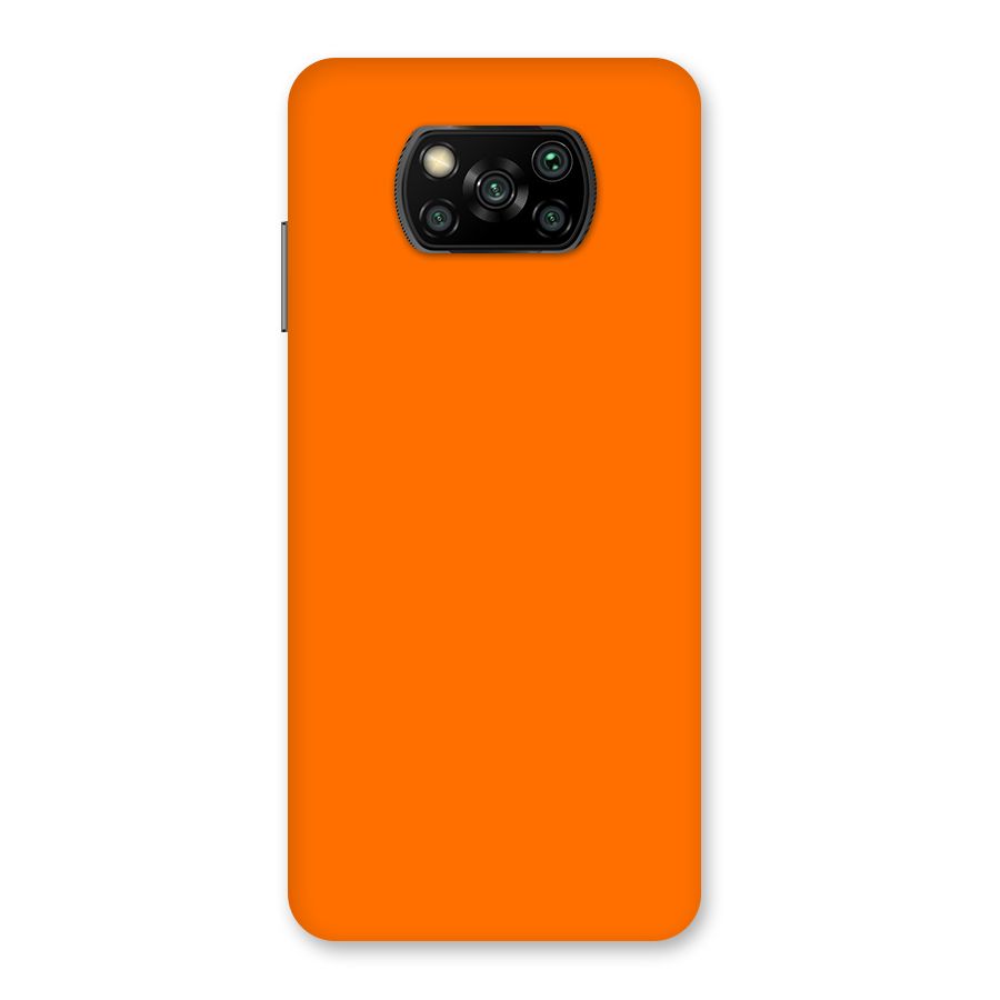 Mac Orange Back Case for Poco X3