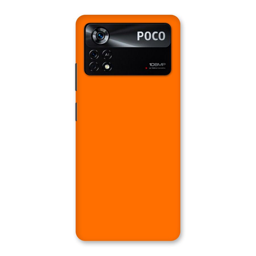 Mac Orange Back Case for Poco X4 Pro 5G