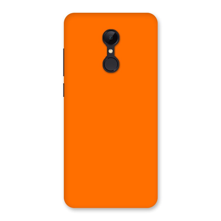 Mac Orange Back Case for Redmi 5