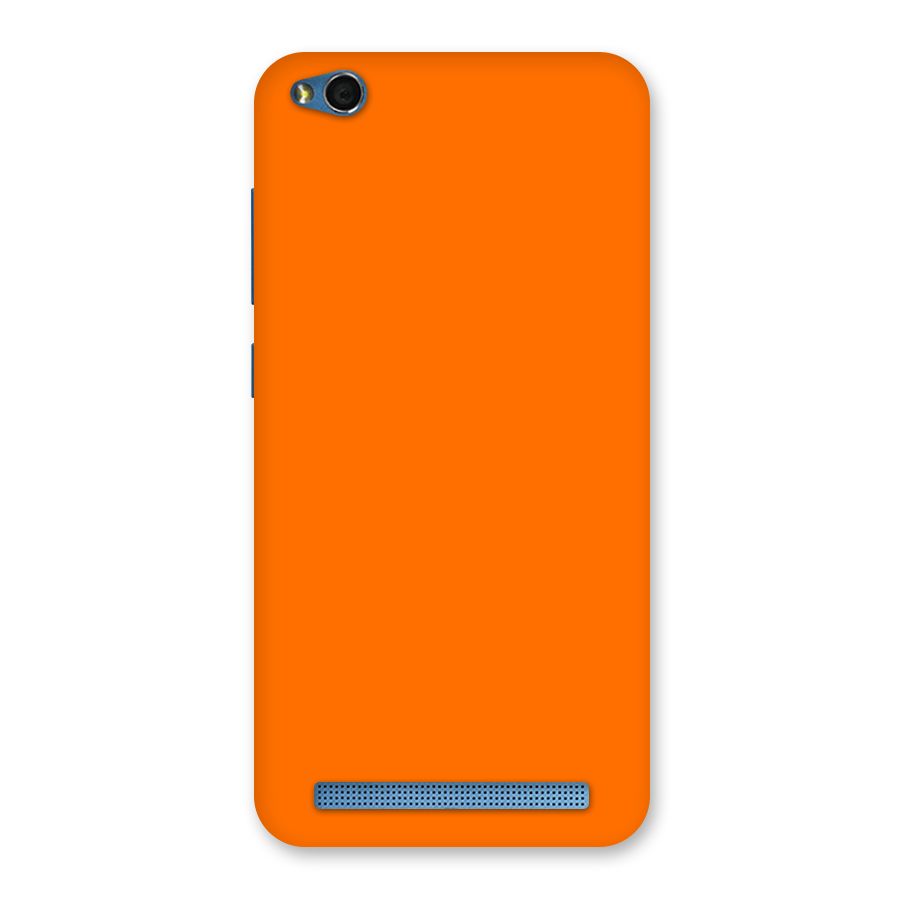 Mac Orange Back Case for Redmi 5A