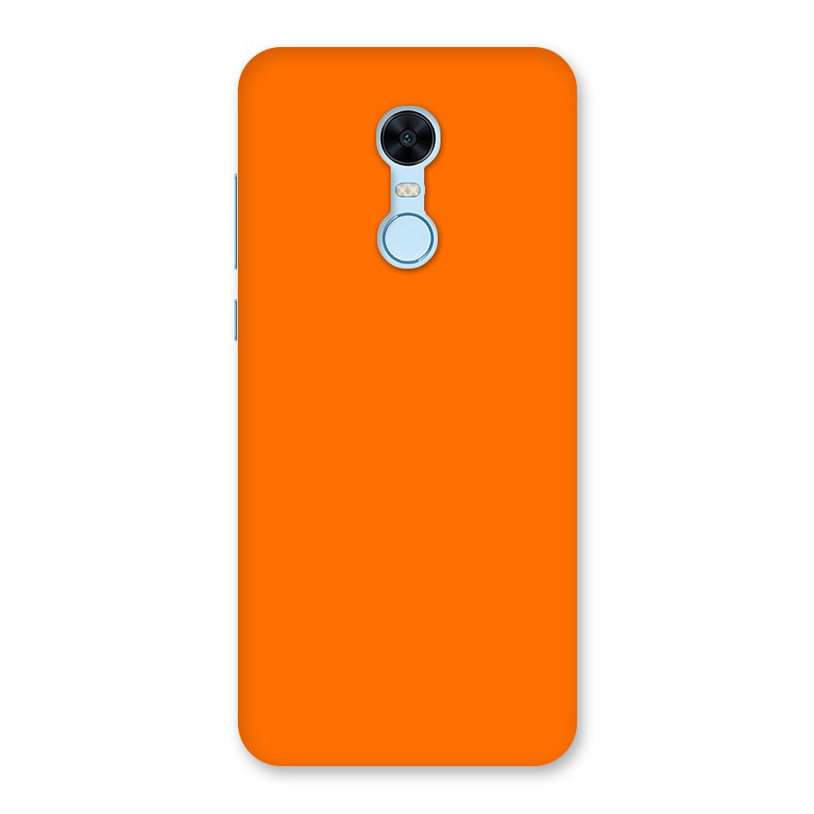 Mac Orange Back Case for Redmi Note 5