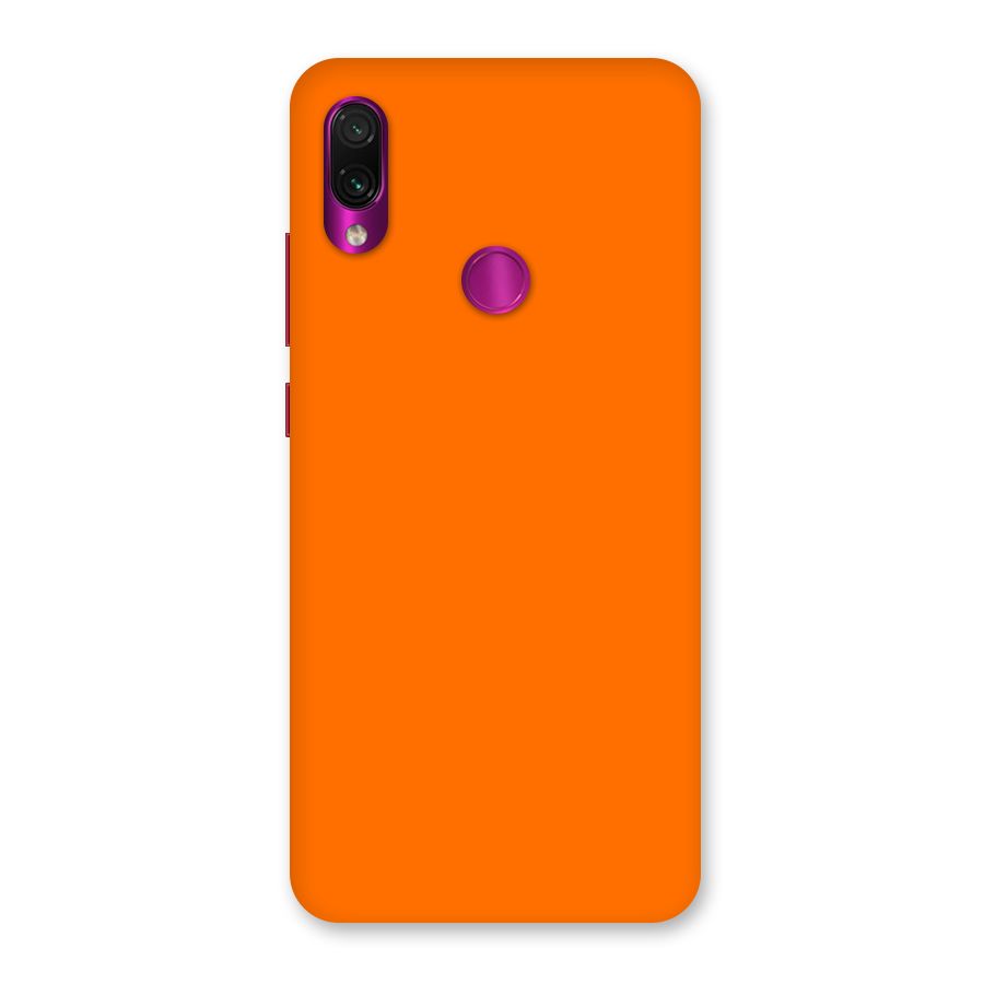 Mac Orange Back Case for Redmi Note 7 Pro