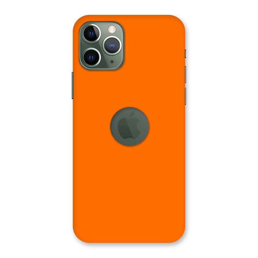 Mac Orange Back Case for iPhone 11 Pro Logo  Cut