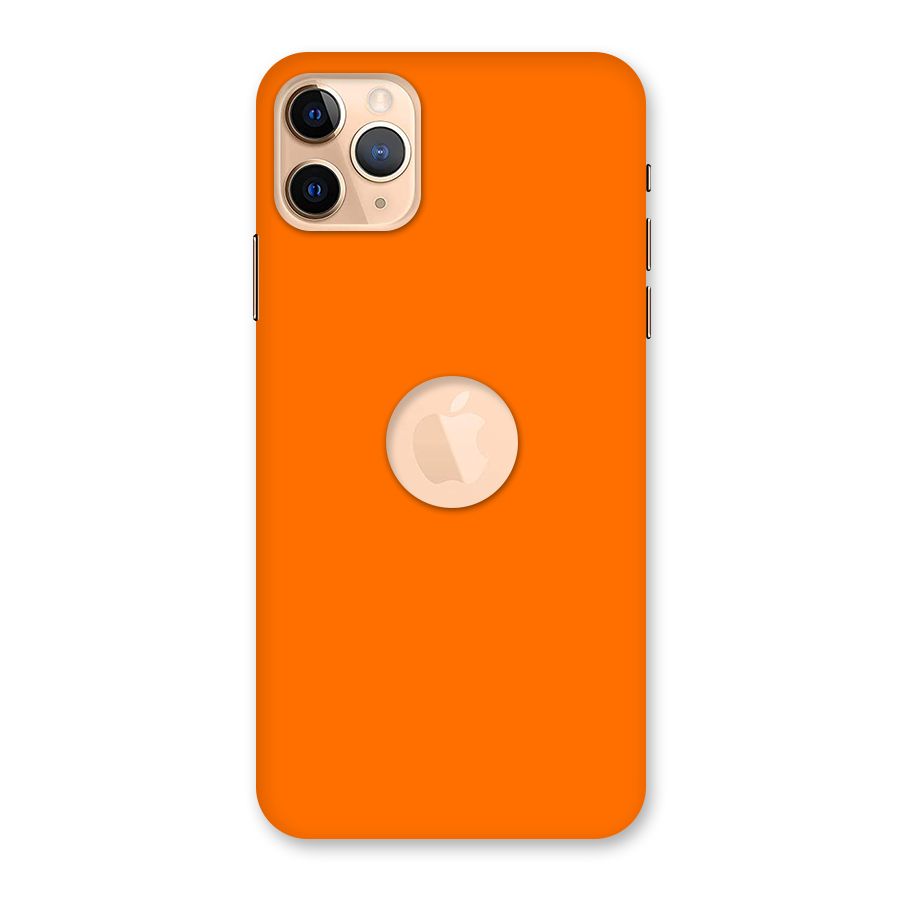 Mac Orange Back Case for iPhone 11 Pro Max Logo Cut