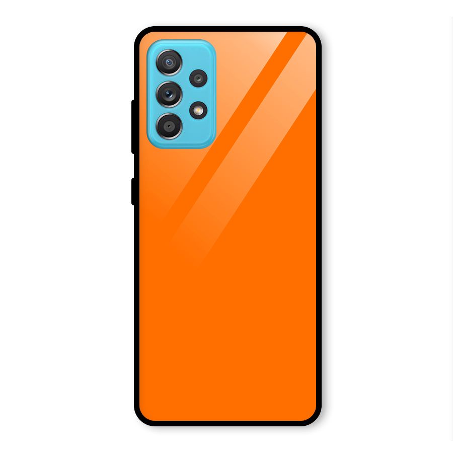 Mac Orange Glass Back Case for Galaxy A52s 5G