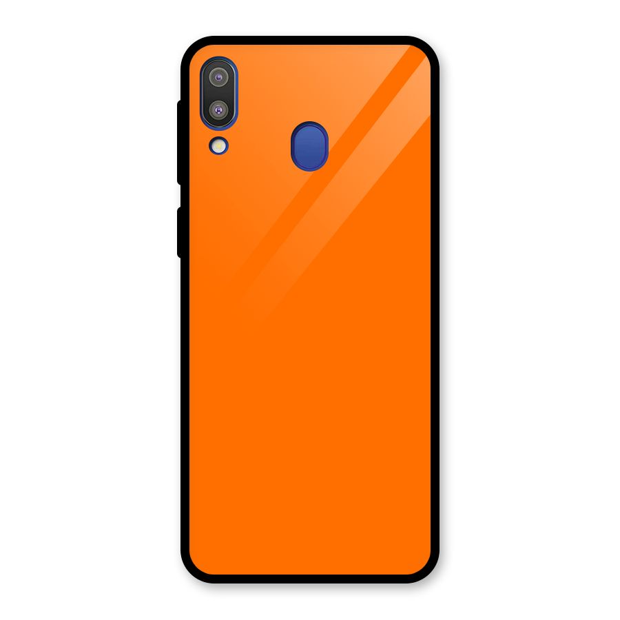 Mac Orange Glass Back Case for Galaxy M20