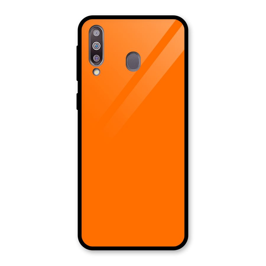 Mac Orange Glass Back Case for Galaxy M30