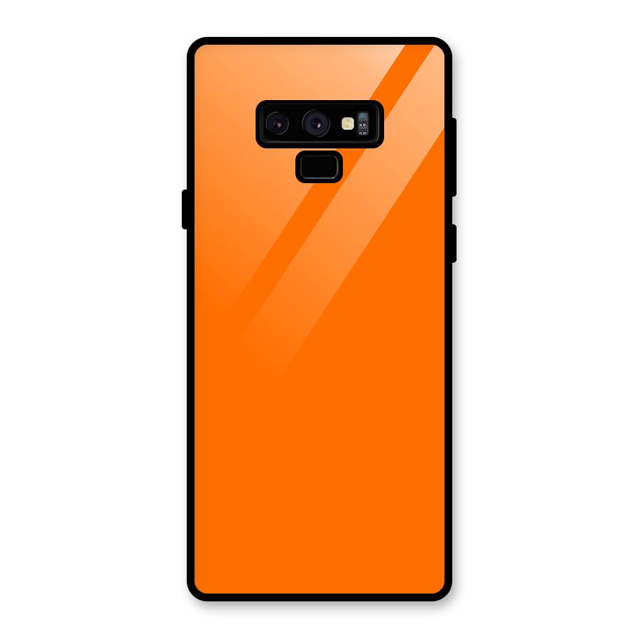 Mac Orange Glass Back Case for Galaxy Note 9