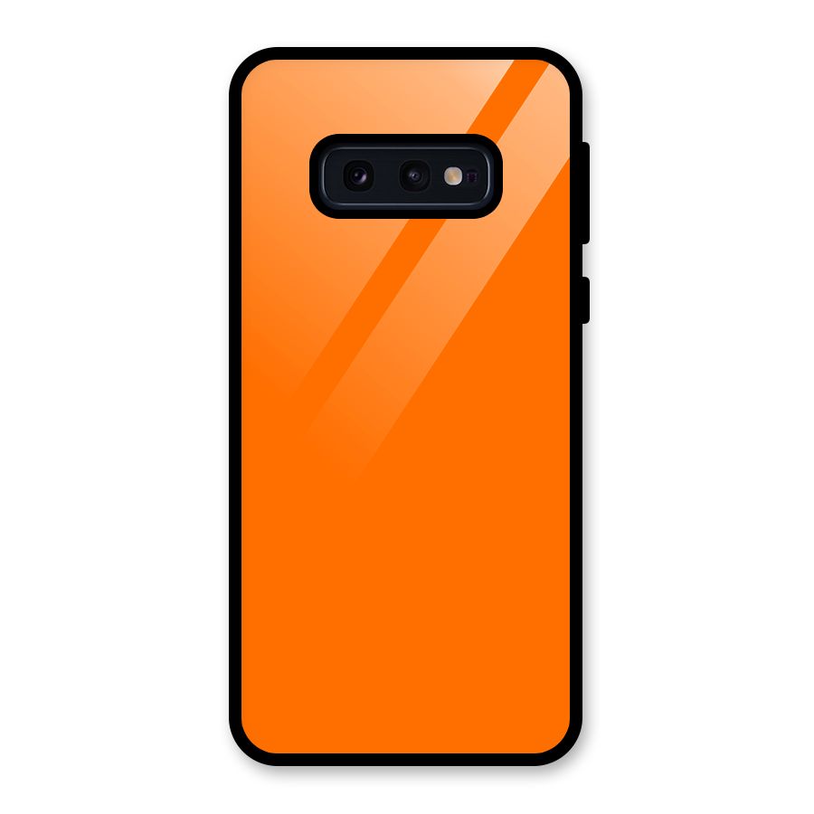 Mac Orange Glass Back Case for Galaxy S10e