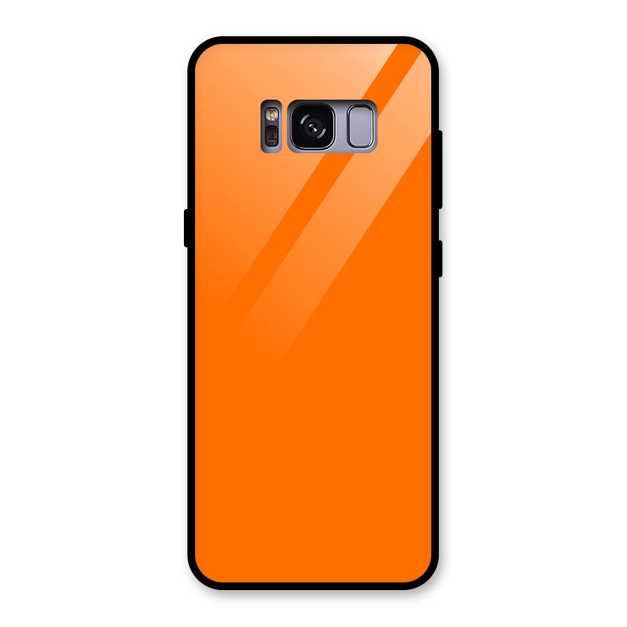 Mac Orange Glass Back Case for Galaxy S8