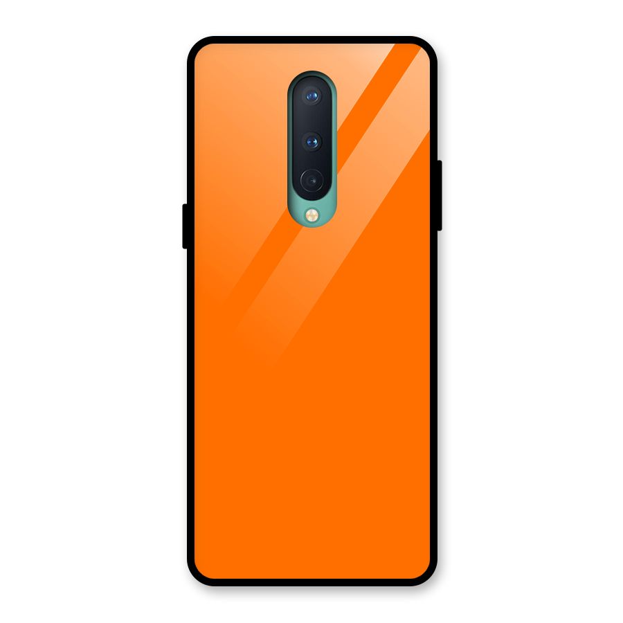 Mac Orange Glass Back Case for OnePlus 8