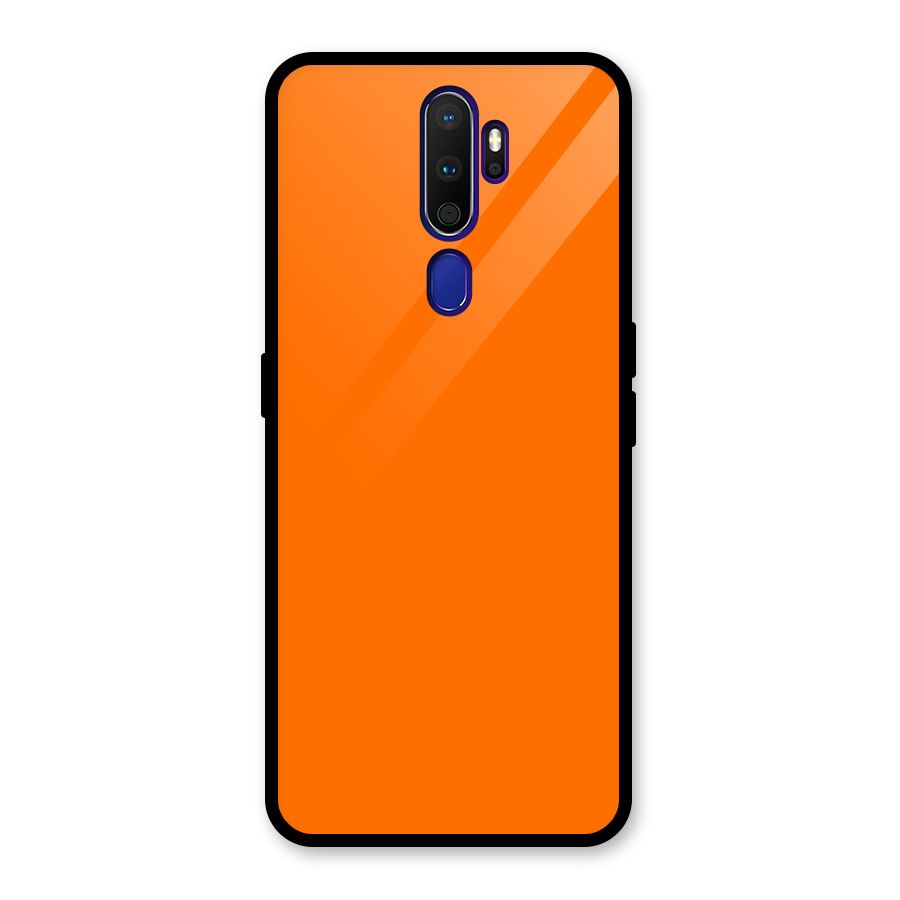 Mac Orange Glass Back Case for Oppo A9 (2020)