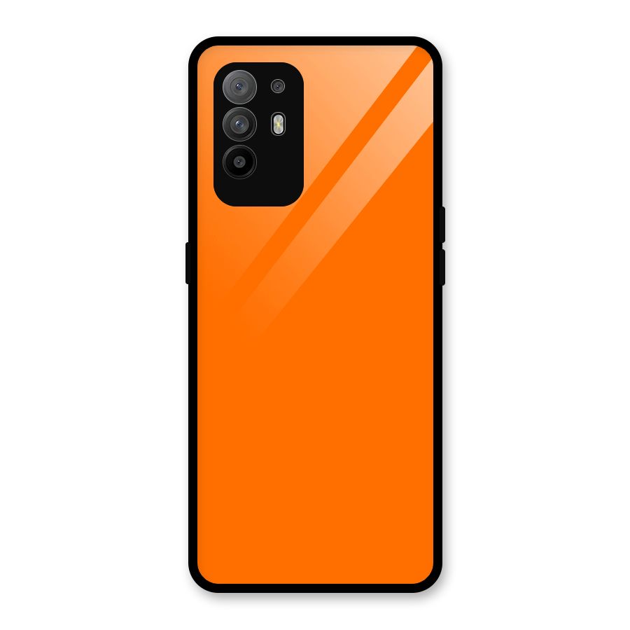 Mac Orange Glass Back Case for Oppo F19 Pro Plus 5G
