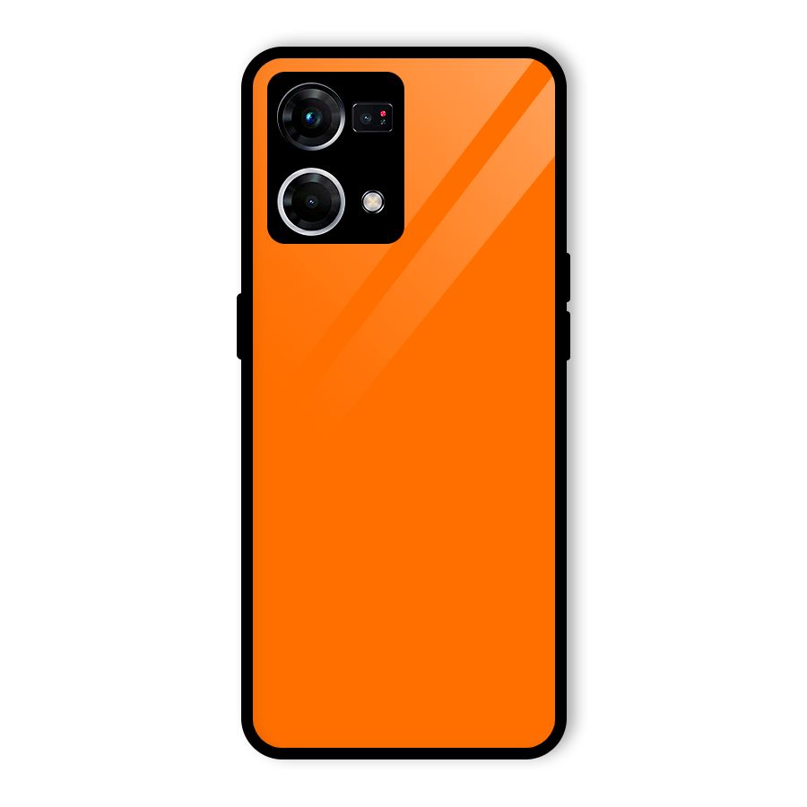 Mac Orange Glass Back Case for Oppo F21 Pro 4G