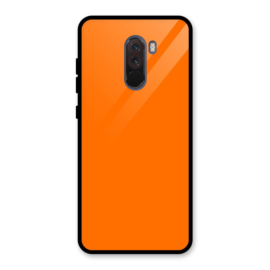 Mac Orange Glass Back Case for Poco F1