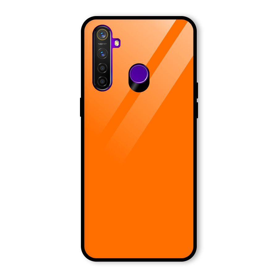 Mac Orange Glass Back Case for Realme 5 Pro