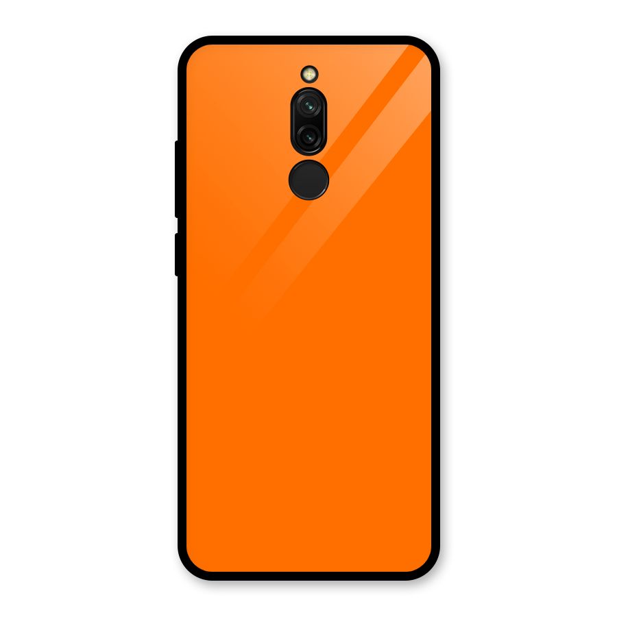 Mac Orange Glass Back Case for Redmi 8